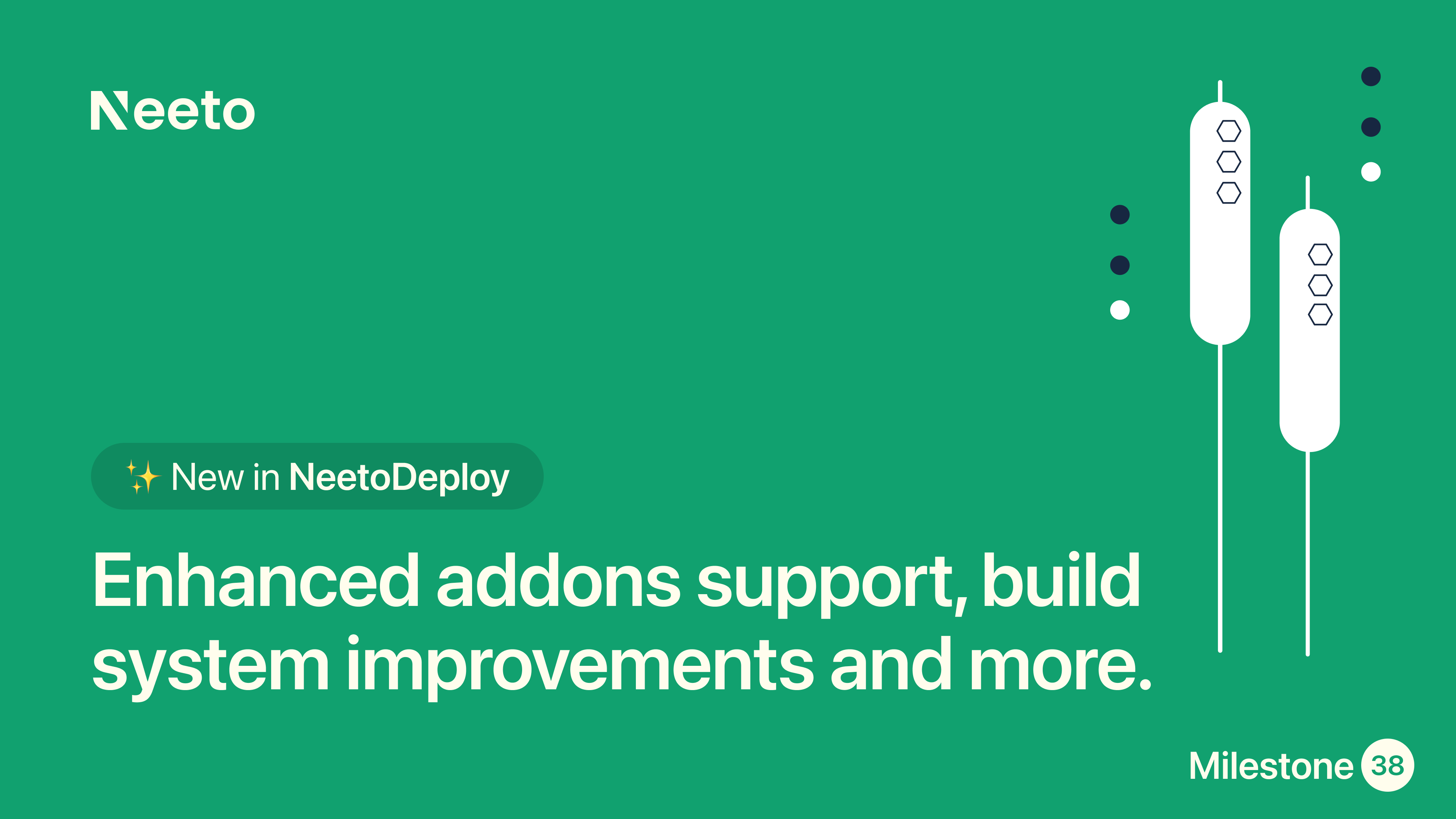 Milestone M38 - Enhanced addons support, build system improvements and more